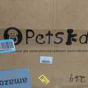Petskd Extra Large Pet Carrier with Wheels for Large Cat or Medium Dog, 24" X 17" X 15" Soft-Sided Rolling Dog Cat Carrier for Indoor and Outdoor Uses, Support up to 40 Lbs, Blue