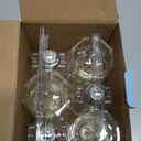 Gozelux Vintage LED Edison Bulbs, 6W, Equivalent 60W, High Brightness Daylight 5000K, ST58 Antique LED Filament Bulbs with 90+ CRI, E26 Medium Base, Dimmable, Clear Glass, Pack of 6