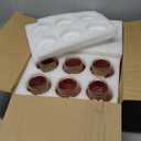 Mason Jars for Centerpiece, 12 Pack Vintage Farmhouse Glass Flower Vase Pink Bud Vases Bulk for Weddings, Parties& Home Decor