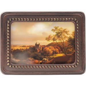Small Frame 4x6 - Vintage Picture Frames 4x6, Horizontal Antique Ornate Frame 4 X 6, Frames 4 by 6 With Glass Front For Tabletop And Wall Hanging, Antique Wall Decor (Brown)