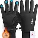 rivmount Winter Waterproof Ski Snow Warm Gloves for Women Men, Windproof Cold Weather Thermal with Touchscreen Fingers, for Running Driving Cycling Hiking Biking Outdoor Sports Daily Work (Small, Navy Blue)