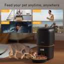 2025 Upgraded Automatic Cat Feeder - 4L Timed Auto Pet Feeder for Cat and Dog with Dry Food Dispenser, 180-day Battery Life, 1-6 Meals Per Day, 1-16 Portion, Desiccant Bag Keeps Food Fresh