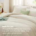 GentleSoft Super King Plus Comforter Set Prewashed Soft 3Pcs Cream 128"x120" | GentleSoft, Built to last, all season, bedding, comforter set, warm yet lightweight, gift choice, OEKO-TEX
