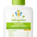 Babyganics Mosquito Repellent Lotion, Made with Plant and Essential Oils, Non-Greasy, 4oz (4 Fl Oz (Pack of 1), White)