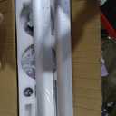 LITBM 32" Ceiling Fans with Light and Remote, Energy Saving Super Quiet 6-Speed Ceiling Fan with 3CCT Dimmable Light for Indoor and Outdoor, Reversible, White and Wood