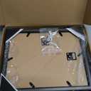8.5x11 Picture Frames Set of 3, Shatter-Resistant Glass Display Certificate or Pictures 8.5 by 11,To Wall and Tabletop Mounting, black.