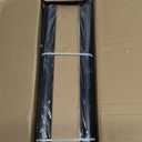 Modern Black Curtain Rods Set, 48-84 Inches Adjustable, Heavy Duty 1 Inch Diameter, Decorative Finials, 2 Pack, for Windows, Outdoor, Farmhouse, Bedroom, Kitchen, Living Room