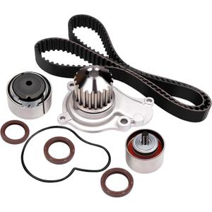 ASAPE Timing Belt Kit & Water Pump with Gasket Compatible with TCK265 2003-2009 for Chrysler for PT Cruiser 2.4L 2003-2006 for Dodge for Stratus 2.4L 2002-2005 for Jeep for Liberty 2.4L