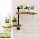 2-Tier Rotating Window Plant Shelf,Wooden Indoor Plant Stand, Wall Plant Holder, Optimal Light Exposure for Indoor Multiple Plants, Enhance Home Decor, Gift Idea for Plant Lovers