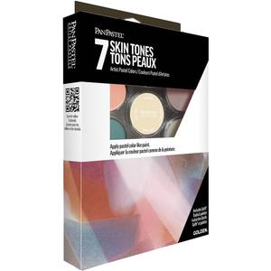 PanPastel Artist Pastels by GOLDEN, Skin Tones Set, 7 Color, Professional Artist Pastels, Unique Pan Format (cake-like)