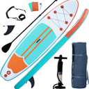 XHYCPY Inflatable Stand Up Paddle Board with SUP Accessories, Anti-Slip EVA Deck, 104 Inflatable Paddle Boards for Adults and Youth of All Skill Levels