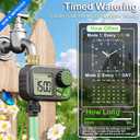 Sprinkler Timer Water Hose Timer - Programmable Digital Irrigation Outdoor Waterproof with Rain Delay, Manual, Automatic Watering System for Yard, Lawn, and Garden Hose Brass Inlet 1 Outlet