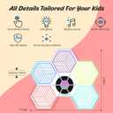 Yeaye Kids Memory and Rhythm Game Board - 3 Fun Modes with 8 Level Challenges, Hand-Eye Coordination and Focus Training, Rechargeable Portable Educational Toy, Screen for Ages 3+