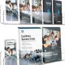 HIIMIEI Brochure Holder Wall Mount, 2-Pack Acrylic Modular Flyer, Pamphlet Display Stand with Magnetic Brass Bolts, Dual Installation Options, and Designed for Schools, Studios, and Community Spaces