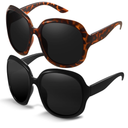 miyya Bug Eye Oversized Polarized Sunglasses Womens, Trendy Retro Sun Glasses for Women 2025, Oversized UV Protection Shades