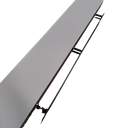 Shelf, 71" L x 11 3/4" W x 2" D, White