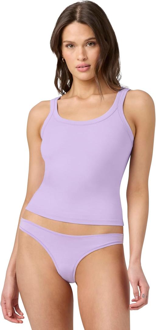 Florence by Mills Women's Softie Cotton Cami (Purple, M)
