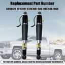 84176675 Pair Rear Air Lift Shock Strut Absorber Compatible with Chevy Tahoe Suburban Cadillac Escalade ESV GMC Yukon XL 23151122 23267007 23290661