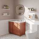 16White Floating Shelves for Wall Set of 4,Rustic Wood Shelf for Room Decor/Storage/Display,Small Bookshelf,Wall Mounted Hanging Shelves for Bedroom, Bathroom, Living Room, Kitchen (16in)