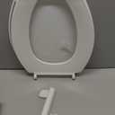 KOHLER 20110-0 Brevia, Slow Close Toilet Seat, Elongated Toilet Seat, Grip-Tight Bumpers Quick-Attach Hardware, White