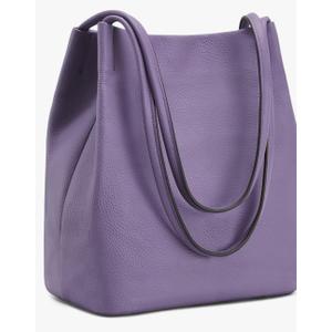 Kattee Women Soft Genuine Leather Totes Shoulder Bag Purses and Handbags with Top Magnetic Snap Closure