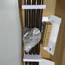 TONIAL Curtain Rod 32 to 58 Inch(2.6 to 4.8 ft), Adjustable Splicing Window Curtain Rods, 3/4 Drapery Rods for Windows 20 to 53 Inch, Decorative Single Rod with Modern Cap Finial, Bronze