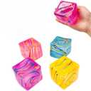1 Pack Fidget Toys Squishy Stress Cube, Stress Balls for Kids Adults Squishies Stress Relief, Ice Sugar Sensory Toys for Kids with Autism, Fidgets for Classroom Prize Toys (Purple,1 Pack)