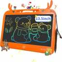 Gosizos Writing Tablet, Erasable Reusable Electronic LCD Drawing Pad, 13.5 Inch Colorful Doodle Board f (Orange)