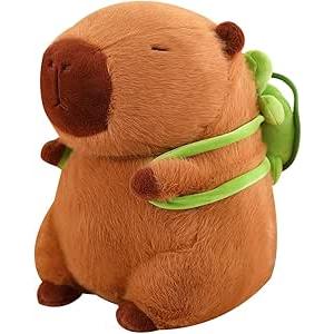 capybara plush with turtle backpack