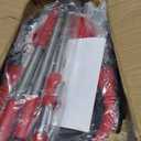 Simpli-Magic 79349 Spin Mop Cleaning System with 3 Microfiber Mop Heads, Red/Black