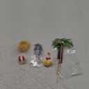 JeVenis Girls Beach Pool Party Cake Decorations Duck Theme Decor Pool Party Cake Decorations Luau Theme Decor (Pink)