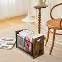 YINMIT Magazine Holder, Magazine Rack for Desktop and Home Office, Farmhouse File Storage Basket for Letters, Magazines, Books, Newspapers (Large)