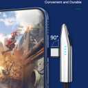 240W USB C Cable, Right Angle USB C to USB C Fast Charging Cable with Unique Aircraft Shape, Round Nylon Braided Type C Cable, C to C Charging Cords for iPhone 16 15 Series/Samsung/Laptop, 4FT