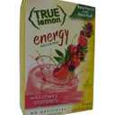 True Lemon (Energy Drinks) Wild Cherry Cranberry 4 Boxes, 24ct instant powdered drink mix packets, by True Citrus (EXP 05/28/28)