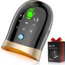 QLIFE Hand Massager with Heat and Compression Hand Massager for Arthritis and Carpal Tunnel Hand Massage with Kneading and Finger Stretching 6 Modes & 6 Intensity Levels for Women Men (Black)