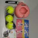 Hikeen Premium Tennis Trainer Rebound with Metal Base,Portable Solo Tennis Trainer Set with 3 Highly Elastic String Balls,Tennis Practice Equipment for Adult Kids an Beginners