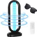 UV Light Sanitizer,UVC Home Disinfection Device 4-Speed Timing and Remote Control,UVO Light for Dust Mites,UV Lamp for Whole Room