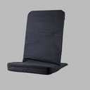 Original BackJack-Made in The USA- Black Cotton Fabric Lightweight Floor Seating Chair for Gaming, Families, Parents, Daycare, Back Support, Reading, Yoga, Meditation, Dorm, School Original, Black