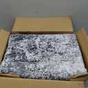Area Rugs for Living Room: 6'x9' Washable Neutral Abstract Rug for Bedroom Large Soft Modern Dining Room Rugs Indoor Floor Low Pile Carpet for Home Office Nursery - Grey