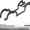 LCG Chassis Kit Carbon Fiber Frame with ECS securing Straps for 1/18 TRX4M Bronco Defender Crawler Car Upgrade Parts