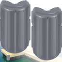 Dock Bumpers Dock Corner Bumper Fender Marine Boat Dock Bumpers for Edge Corner,Inflatable Dock Protection,Soft UV-Resistant Marine-Grade Vinyl,Stainless Steel Mounting Hardware Included,8"x16"