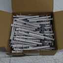 100PCS 1ml 1cc Syringe No Needle Plastic Syringe for Pets Oral, Refilling, Oil or Glue Applicator, Measuring or Transfering Tiny Amount of Liquids, Without Cap