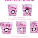 CuteBone Washable Female Dog Diapers 4 Pack Reusable Doggie Heat Diapers for Period FMG04M