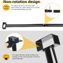 Heavy-Duty Grow Tent Mounting Bars, Durable Side Support Pole with Non-Slip Hook and Loop Straps for Indoor Grow Tents to Prevent Wall Suction (2 * 4)