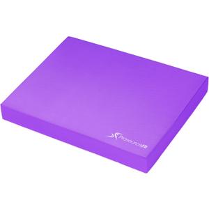 ProsourceFit Exercise Balance Pad  Large Cushioned Non-Slip Foam Mat & Knee Pad for Fitness, Stability Training, Physical Therapy, Yoga 15"x19" (Purple - XL - (18.75" x 15"))