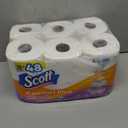 Scott ComfortPlus Toilet Paper with Soft Lavender Scented Tube, 12 Mega Rolls, 310 Sheets per Roll, Septic-Safe, 1-Ply Toilet Tissue