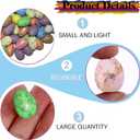 100 Pcs Sparkling Foam Easter Eggs 2 X 3cm DIY Fake Egg Artificial Foam Bird Eggs Garden Bird Nest Decor Easter Party Decorations Home Decor