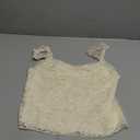 Women Y2k Lace Trim Tank Tops Teen Girl Fairycore Sleeveless Solid Going Out Streetwear Summer Crop Camisole, Medium