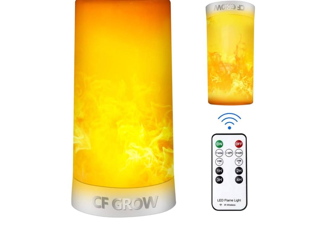 Table Lamp Waterproof Dimmable 4 Modes Lantern with Gravity Sensing Effect IR Wireless Remote&Timer, For Halloween Room Party Bar Decor