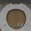 Mayfair Padded Toilet Seat, Cushioned Soft Vinyl over Wood Core Seat, Secure Hinges, Easy Clean, Made in USA, Round, White